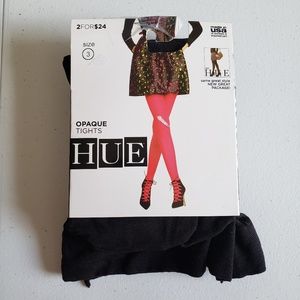 Hue Opaque Non-Control Top Tights Black 3